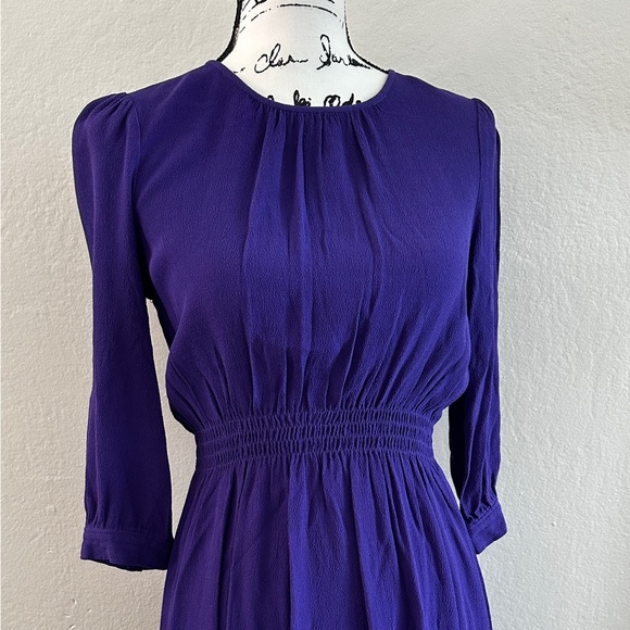 KATE SPADE New York ZARI DRESS CREPE ELASTIC SHIRRED WAIST - Picture 1 of 2